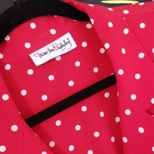 DVF Vintage 80s Faux Wrap Dress 16